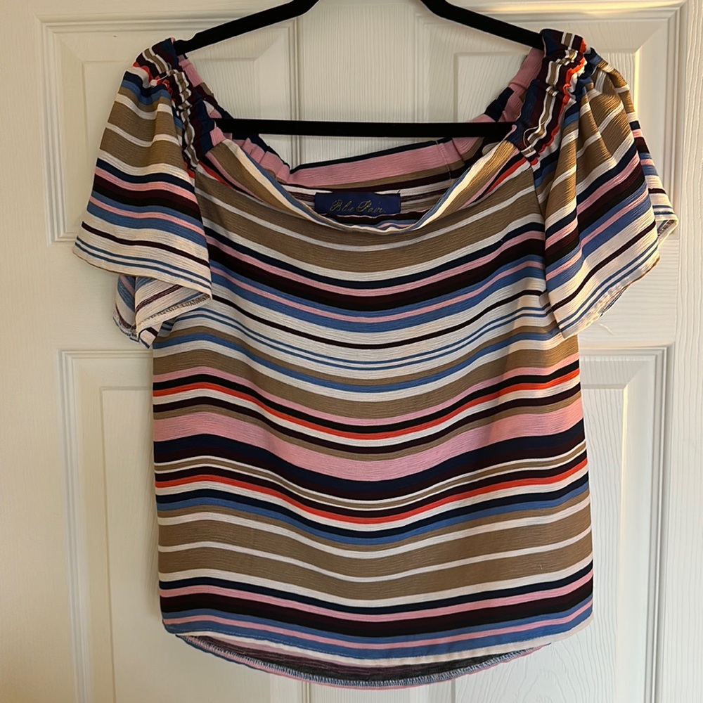 Striped Off The Shoulder Top